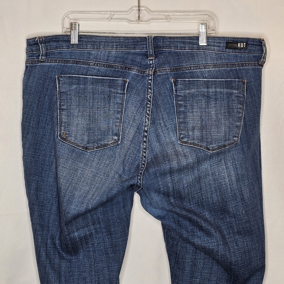 Kut From The Kloth Lauren Straight Leg Crop Jeans Blue Size 20W - Picture 6 of 12